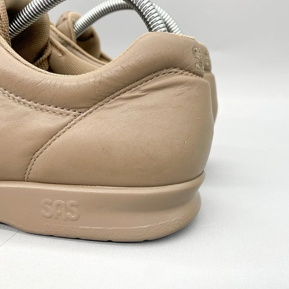 SAS Womens 10M Free Time‎ Sneakers Shoes Beige Leather Walking Comfort Casual